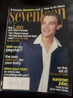 Seventeen Magazine May 1998 Leonardo Di Caprio Fashion Beauty Teen 90s Y2K RARE